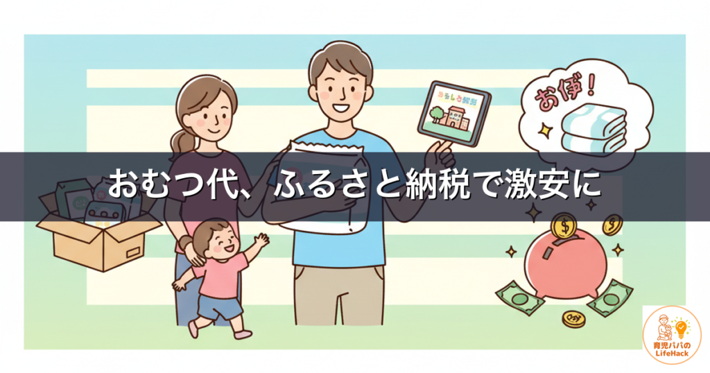 おむつ代をふるさと納税で節約する方法｜年6万円枠で実質2,000円どれだけお得？