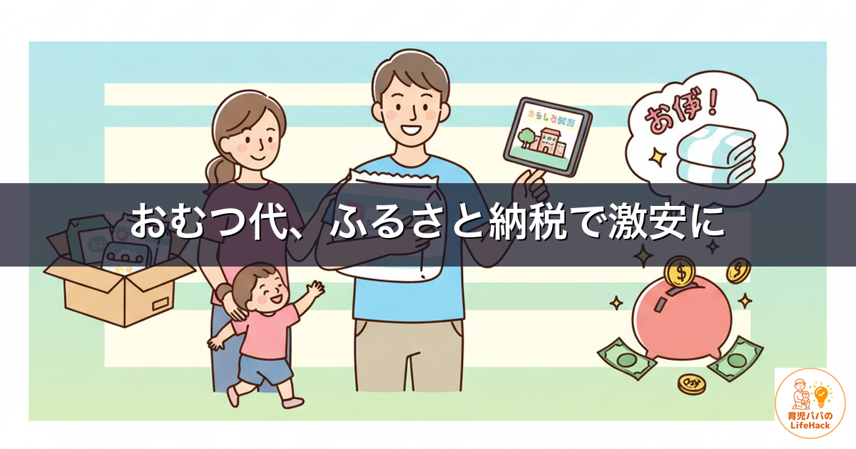 おむつ代をふるさと納税で節約する方法｜年6万円枠で実質2,000円どれだけお得？