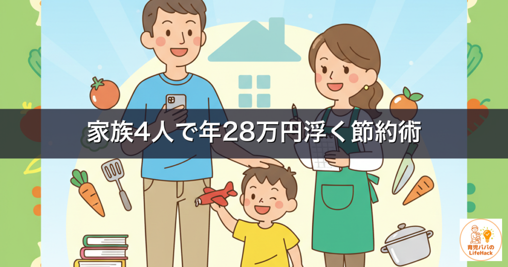 【家族4人で年間28万円】格安SIM歴10年の僕が公開する本当の節約額と乗り換え手順