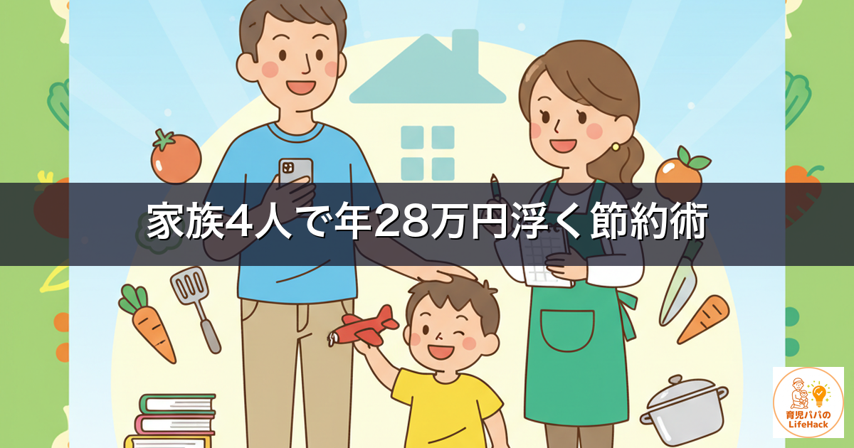 【家族4人で年間28万円】格安SIM歴10年の僕が公開する本当の節約額と乗り換え手順