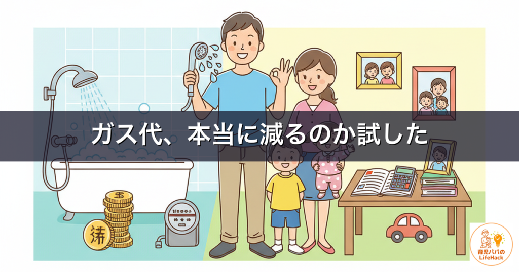 ガス代節約に節水シャワーヘッドは効く？子育て家庭が使ってわかった本音レビュー